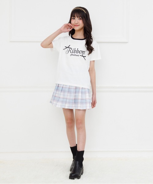 PINKHUNT(ピンクハント)の「PINKHUNT プリーツスカート 1449K(スカート・キッズ・ライトブルー/ブラック/ホワイト/パープル/ベビーピンク/ネイビー・120cm/130cm/140cm/150cm/160cm)」の18枚目の写真