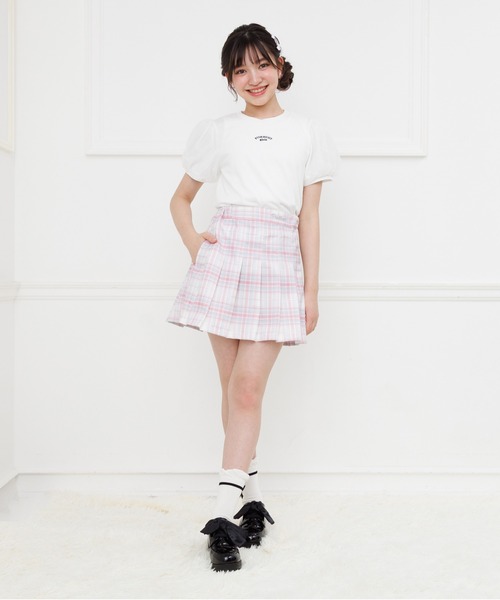 PINKHUNT(ピンクハント)の「PINKHUNT プリーツスカート 1449K(スカート・キッズ・ライトブルー/ブラック/ホワイト/パープル/ベビーピンク/ネイビー・120cm/130cm/140cm/150cm/160cm)」の7枚目の写真