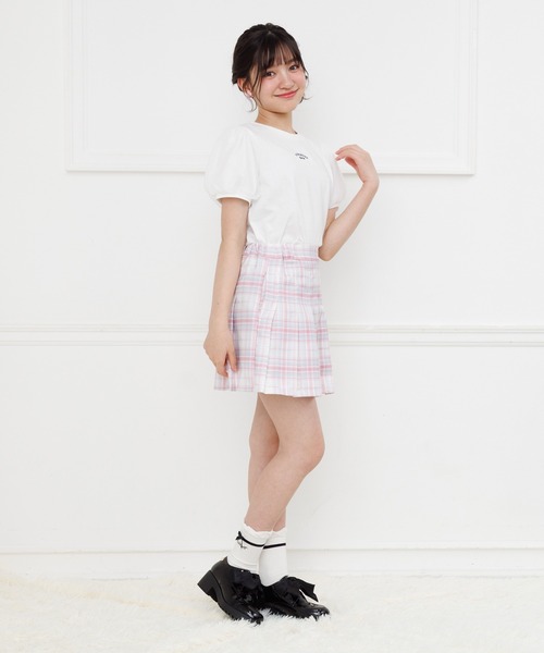 PINKHUNT(ピンクハント)の「PINKHUNT プリーツスカート 1449K(スカート・キッズ・ライトブルー/ブラック/ホワイト/パープル/ベビーピンク/ネイビー・120cm/130cm/140cm/150cm/160cm)」の8枚目の写真