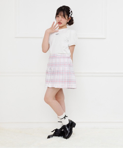 PINKHUNT(ピンクハント)の「PINKHUNT プリーツスカート 1449K(スカート・キッズ・ライトブルー/ブラック/ホワイト/パープル/ベビーピンク/ネイビー・120cm/130cm/140cm/150cm/160cm)」の9枚目の写真