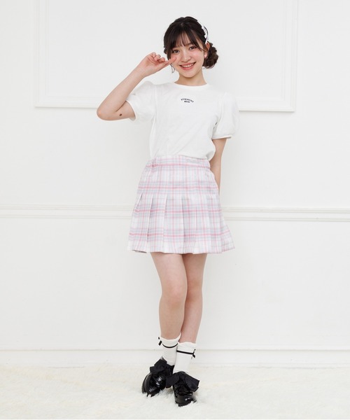 PINKHUNT(ピンクハント)の「PINKHUNT プリーツスカート 1449K(スカート・キッズ・ライトブルー/ブラック/ホワイト/パープル/ベビーピンク/ネイビー・120cm/130cm/140cm/150cm/160cm)」の10枚目の写真