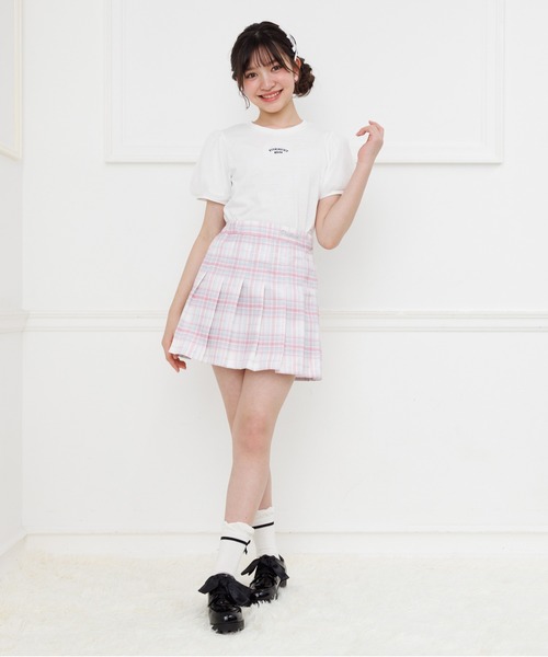 PINKHUNT(ピンクハント)の「PINKHUNT プリーツスカート 1449K(スカート・キッズ・ライトブルー/ブラック/ホワイト/パープル/ベビーピンク/ネイビー・120cm/130cm/140cm/150cm/160cm)」の11枚目の写真