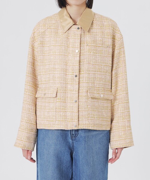 LOVELESS（ラブレス）の「ツイードワークブルゾン（ブルゾン・レディース・イエロー系その他2・34/36）」の6枚目の写真