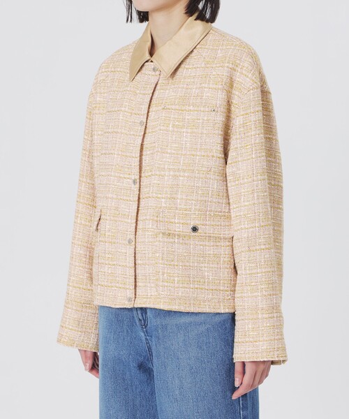 LOVELESS（ラブレス）の「ツイードワークブルゾン（ブルゾン・レディース・イエロー系その他2・34/36）」の7枚目の写真