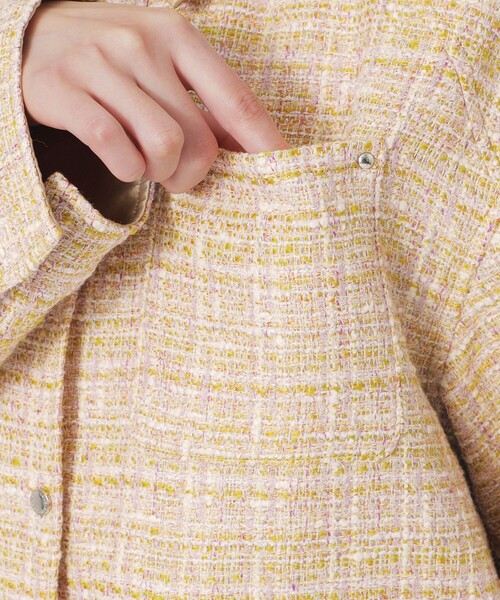 LOVELESS（ラブレス）の「ツイードワークブルゾン（ブルゾン・レディース・イエロー系その他2・34/36）」の10枚目の写真