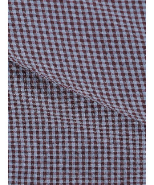 CIS.（シス）の「CIS. ダブルブレストジャケット 半袖 ウォッシャブル コットンサッカー ギンガムチェック（テーラードジャケット・レディース・ブルー/ブラック/ブラウン・36(7号)/38(9号)）」の19枚目の写真