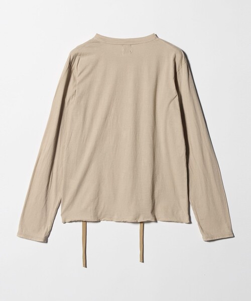 6（ロク）の「＜6(ROKU)＞ハイゲージ コットン ドローストリング ロングスリーブ（Tシャツ/カットソー・レディース・ライトブルー/ベージュ・FREE）」の13枚目の写真