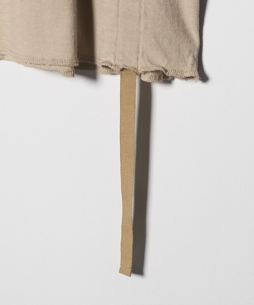 6（ロク）の「＜6(ROKU)＞ハイゲージ コットン ドローストリング ロングスリーブ（Tシャツ/カットソー・レディース・ライトブルー/ベージュ・FREE）」の9枚目の写真