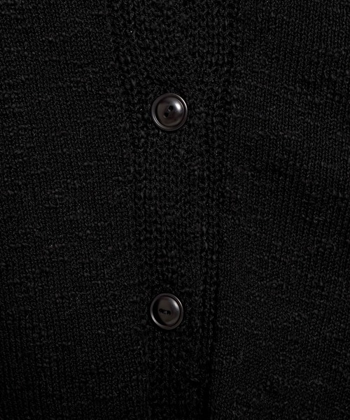 mysty woman（ミスティウーマン）の「スラブ襟付きカーディガンSS　666062（ポロシャツ・レディース・オレンジ/アイボリー/ブラック・FREE）」の21枚目の写真