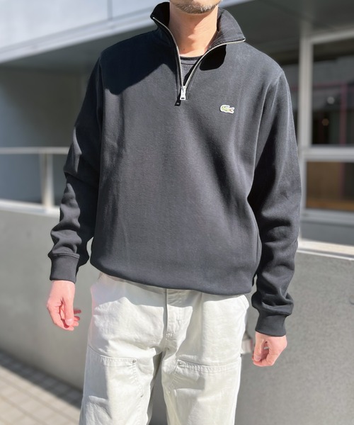 LACOSTE(ラコステ)の「【LACOSTE】ラコステ ジップアップ ハイネック スウェットシャツ(スウェット・メンズ・アッシュグレー/ブラック/ネイビー・S/M/XL/L)」の2枚目の写真
