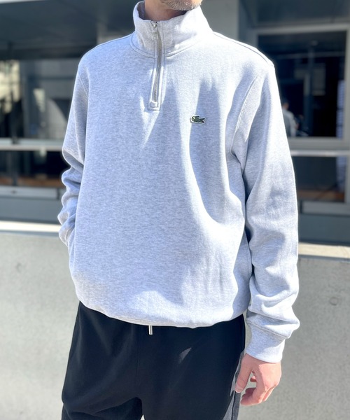 LACOSTE(ラコステ)の「【LACOSTE】ラコステ ジップアップ ハイネック スウェットシャツ(スウェット・メンズ・アッシュグレー/ブラック/ネイビー・S/M/XL/L)」の9枚目の写真
