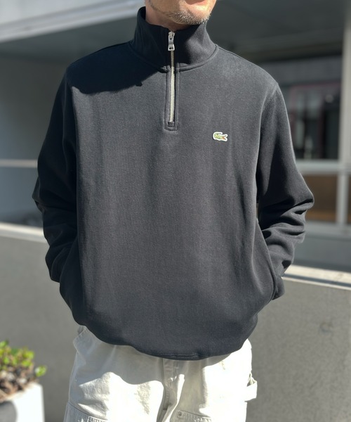 LACOSTE(ラコステ)の「【LACOSTE】ラコステ ジップアップ ハイネック スウェットシャツ(スウェット・メンズ・アッシュグレー/ブラック/ネイビー・S/M/XL/L)」の5枚目の写真