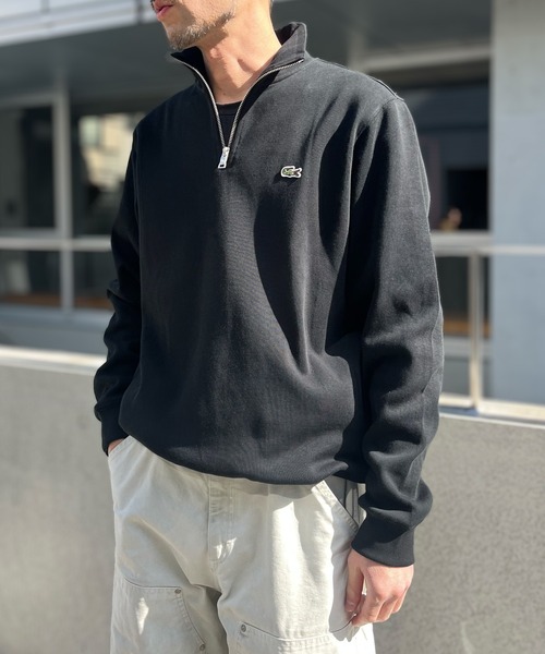 LACOSTE(ラコステ)の「【LACOSTE】ラコステ ジップアップ ハイネック スウェットシャツ(スウェット・メンズ・アッシュグレー/ブラック/ネイビー・S/M/XL/L)」の6枚目の写真