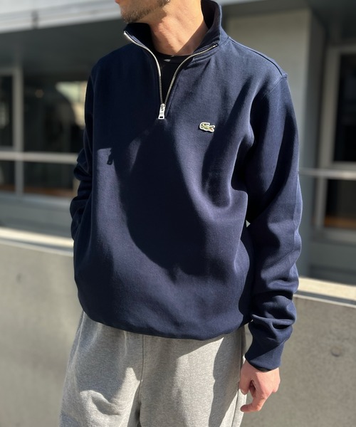LACOSTE(ラコステ)の「【LACOSTE】ラコステ ジップアップ ハイネック スウェットシャツ(スウェット・メンズ・アッシュグレー/ブラック/ネイビー・S/M/XL/L)」の18枚目の写真