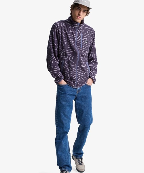 Quiksilver（クイックシルバー）の「Quiksilver メンズ NO DESTINATION FZ ジャケット アウター フリース/クイックシルバー総柄フルジップフリース（その他アウター・メンズ・グリーン系その他/パープル・MEDIUM）」の10枚目の写真
