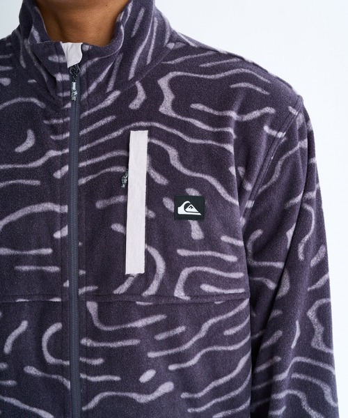 Quiksilver（クイックシルバー）の「Quiksilver メンズ NO DESTINATION FZ ジャケット アウター フリース/クイックシルバー総柄フルジップフリース（その他アウター・メンズ・グリーン系その他/パープル・MEDIUM）」の11枚目の写真