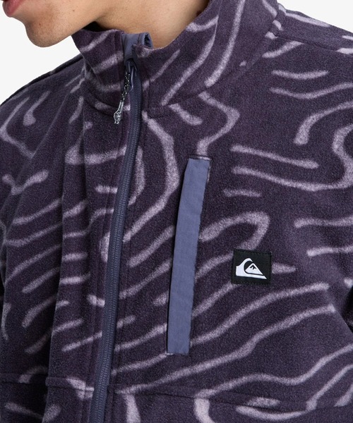 Quiksilver（クイックシルバー）の「Quiksilver メンズ NO DESTINATION FZ ジャケット アウター フリース/クイックシルバー総柄フルジップフリース（その他アウター・メンズ・グリーン系その他/パープル・MEDIUM）」の15枚目の写真