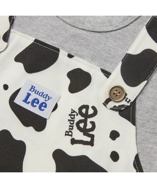 BUDDY Lee(バディーリー)の「BUDDY LEE 半袖ロンパース牛柄サロペット風(ロンパース・キッズ・グレー・80cm/70cm)」の7枚目の写真
