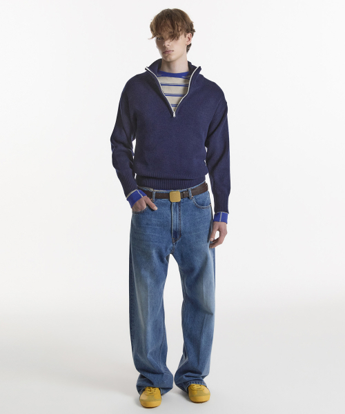 NOHANT（ノアン）の「90s QUARTER-ZIP KNIT NAVY（ニット/セーター・レディース・ネイビー・SMALL/MEDIUM）」の2枚目の写真