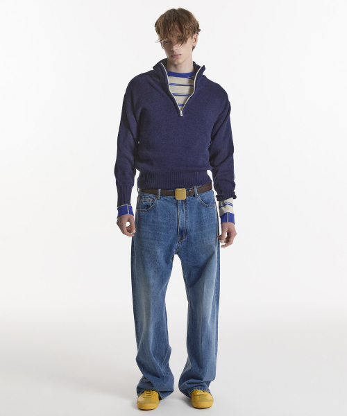 NOHANT（ノアン）の「90s QUARTER-ZIP KNIT NAVY（ニット/セーター・レディース・ネイビー・SMALL/MEDIUM）」の6枚目の写真