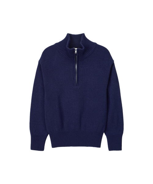 NOHANT（ノアン）の「90s QUARTER-ZIP KNIT NAVY（ニット/セーター・レディース・ネイビー・SMALL/MEDIUM）」の8枚目の写真