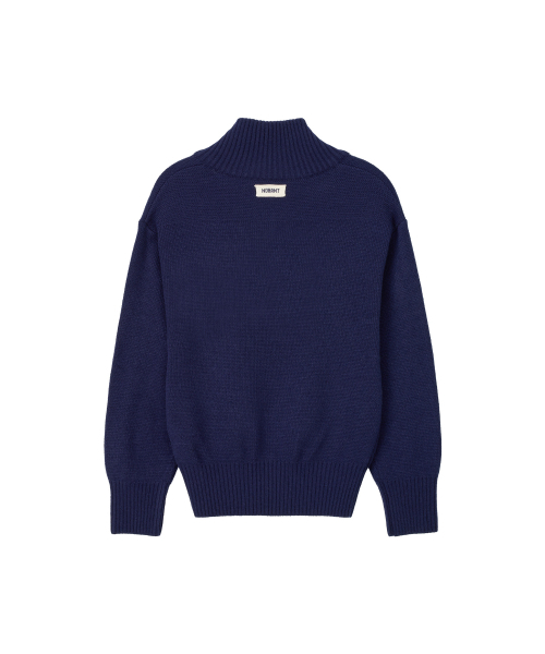 NOHANT（ノアン）の「90s QUARTER-ZIP KNIT NAVY（ニット/セーター・レディース・ネイビー・SMALL/MEDIUM）」の9枚目の写真