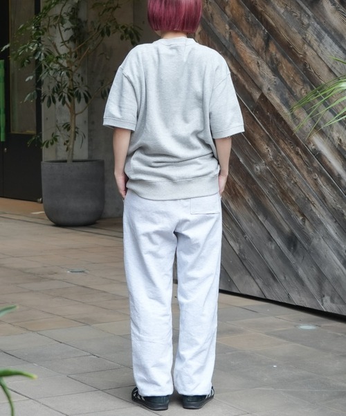 Champion（チャンピオン）の「【CHAMPION/チャンピオン】【乾きやすくてヨレない】半袖スウェット USAコットン×リサイクルポリエステル サステナブル 洗濯に強い（Tシャツ/カットソー・メンズ・杢グレー/オフホワイト/ネイビー/ブラック・MEDIUM/LARGE/X-LARGE）」の13枚目の写真