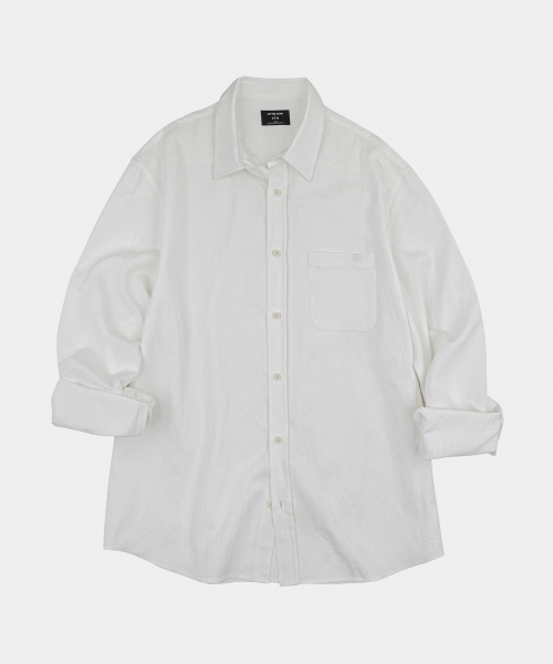 LETTERCOMO(レテルコモ)の「エッセンシャルテンセルシャツアイボリー(シャツ/ブラウス・レディース・その他・MEDIUM/LARGE)」の1枚目の写真
