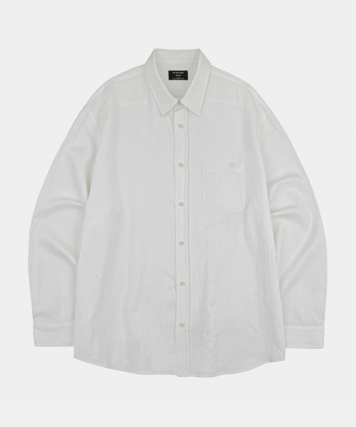 LETTERCOMO(レテルコモ)の「エッセンシャルテンセルシャツアイボリー(シャツ/ブラウス・レディース・その他・MEDIUM/LARGE)」の2枚目の写真