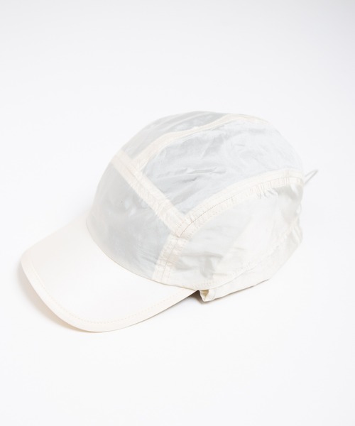RACAL(ラカル)の「Ear Tab Shiny Summer Cap / 耳当て付きシャイニーサマーキャップ(キャップ・レディース・ネイビー/アイボリー/ブラック・FREE)」の18枚目の写真