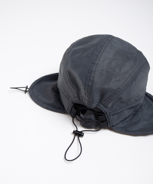 RACAL(ラカル)の「Ear Tab Shiny Summer Cap / 耳当て付きシャイニーサマーキャップ(キャップ・レディース・ネイビー/アイボリー/ブラック・FREE)」の20枚目の写真
