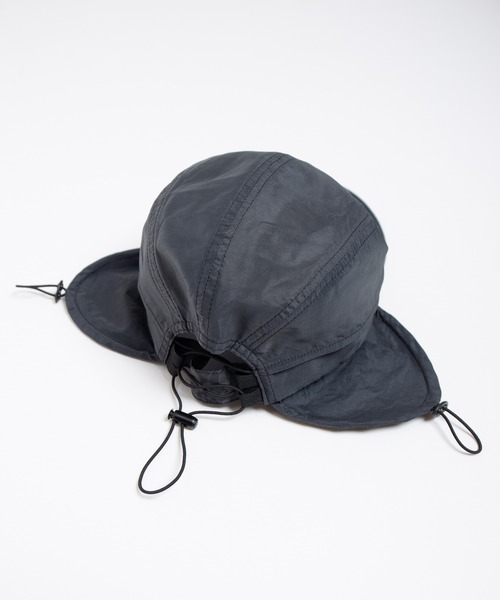RACAL(ラカル)の「Ear Tab Shiny Summer Cap / 耳当て付きシャイニーサマーキャップ(キャップ・レディース・ネイビー/アイボリー/ブラック・FREE)」の21枚目の写真