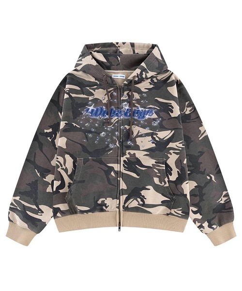 WOKE EDGE(ウォークエッジ)の「WOKE EDGE / ウォークエッジ DIAMOND LOGO ZIP HOODIE(パーカー・メンズ・カーキ・MEDIUM/LARGE)」の1枚目の写真