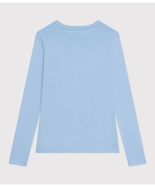 PETIT BATEAU(プチバトー)の「クルーネック長袖Tシャツ(Tシャツ/カットソー・レディース・ライトブルー/オレンジ・XX-SMALL/X-SMALL/SMALL/MEDIUM/LARGE)」の5枚目の写真
