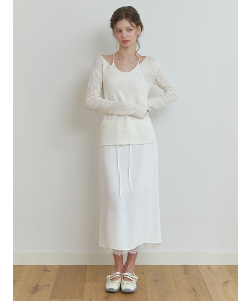 RE_L（リエル）の「[4th] Oly lace H skirt (white)（スカート・レディース・その他・SMALL/MEDIUM）」の5枚目の写真