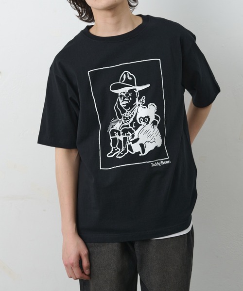 COLONY 2139(コロニートゥーワンスリーナイン)の「ConVenir/テディベアルーズベルトTEE(Tシャツ/カットソー・メンズ・ホワイト/ブラック・LARGE/MEDIUM/SMALL)」の11枚目の写真