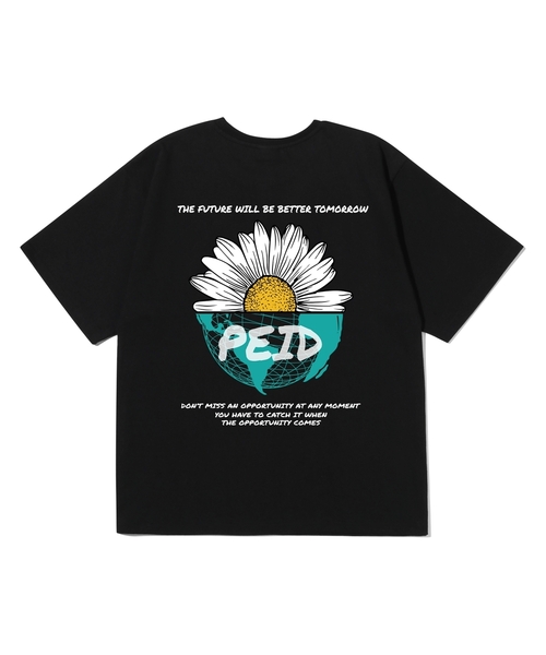 PEID(ペイド)の「PD HALF DAISY 半袖Tシャツ ブラック(Tシャツ/カットソー・レディース・ブラック・2/3/4/5/6/1)」の1枚目の写真