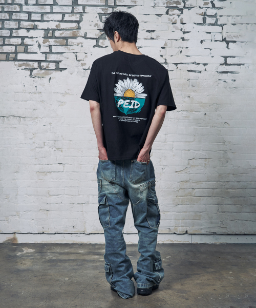 PEID(ペイド)の「PD HALF DAISY 半袖Tシャツ ブラック(Tシャツ/カットソー・レディース・ブラック・2/3/4/5/6/1)」の5枚目の写真