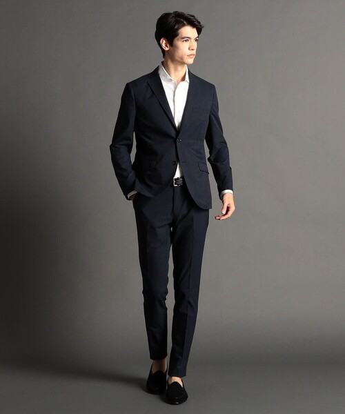 MONSIEUR NICOLE（ムッシュニコル）の「【ex/tra】DotAirサッカー カッタウェイカラーシャツ（シャツ/ブラウス・メンズ・ブルー/ホワイト/ライトグレー・MEDIUM/LARGE/SMALL/X-LARGE）」の4枚目の写真