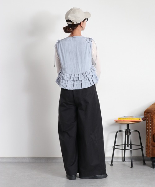 cepo(セポ)の「〈セットアイテム〉ベストセットロングスリーブTee(アンサンブル・レディース・チャコール/サックスブルー/グレー・M)」の22枚目の写真