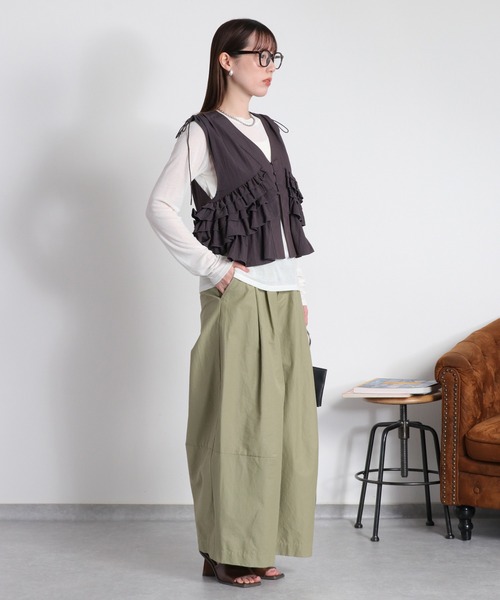 cepo(セポ)の「〈セットアイテム〉ベストセットロングスリーブTee(アンサンブル・レディース・チャコール/サックスブルー/グレー・M)」の7枚目の写真