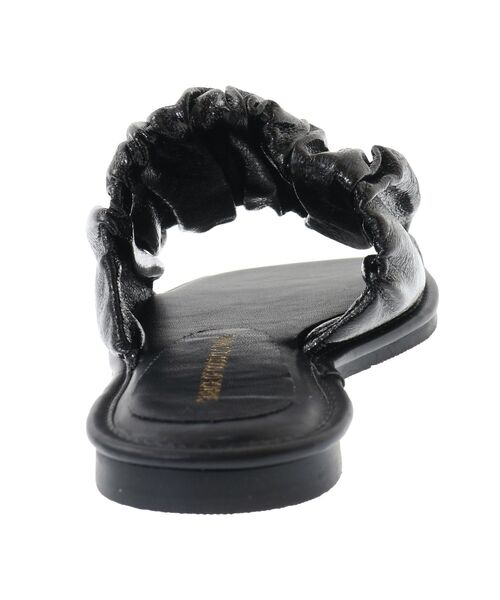 GARAGE OF GOOD CLOTHING(ガレージオブグッドクロージング)の「シャーリングフラットサンダル(サンダル・レディース・ブラック・S)」の12枚目の写真