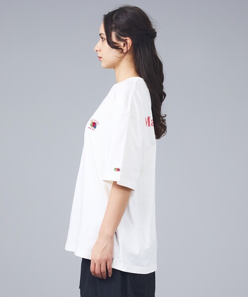 FRUIT OF THE LOOM（フルーツオブザルーム）の「【FRUIT OF THE LOOM/フルーツ・オブ・ザ・ルーム】バックロゴメッセージTシャツ/ユニセックス（Tシャツ/カットソー・メンズ・チャコールグレー/イエロー/ホワイト・M/L）」の7枚目の写真
