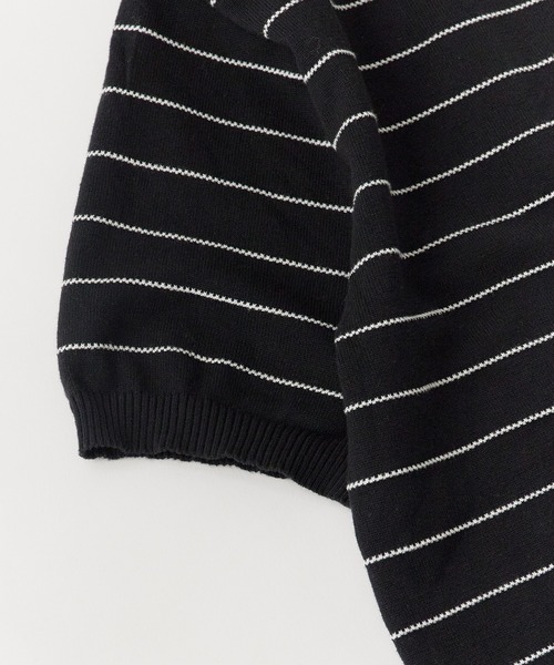 OK YESTERDAY(オッケーイエスタデイ)の「OK YESTERDAY / オーケー イエスタデイ ショートスリーブ ボーダーニット / SHORT-SLEEVE BORDER KNIT 秋 秋服 2026年秋冬 冬服(ニット/セーター・メンズ・ネイビー/ブラック/グレー・FREE)」の19枚目の写真