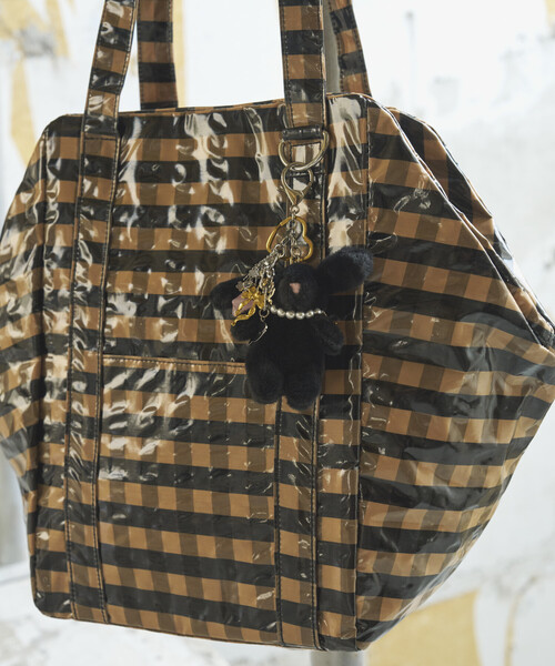 Firsthand（ファーストハンド）の「Firsthand/ファーストハンド ラミネート加工 ビッグトートバッグ（トートバッグ・レディース・ベージュ/ネイビー/ピンク・ONE SIZE）」の7枚目の写真