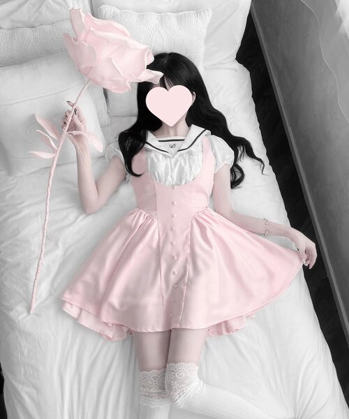 セール】【インフルエンサー企画】miko doll satin dress（ワンピース