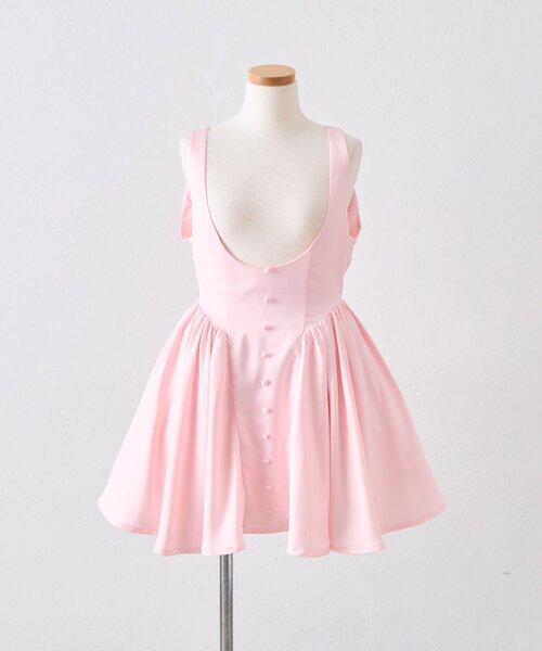 OLIVE des OLIVE(オリーブデオリーブ)の「【インフルエンサー企画】miko doll satin dress(ワンピース・レディース・ブラック/ピンク・FREE)」の11枚目の写真