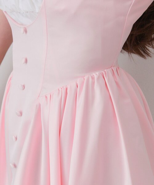 OLIVE des OLIVE(オリーブデオリーブ)の「【インフルエンサー企画】miko doll satin dress(ワンピース・レディース・ブラック/ピンク・FREE)」の18枚目の写真