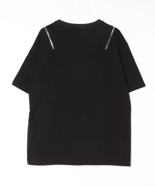 NOVESSEL(ノベセル)の「『AOSPACE/アオスペース』ショルダーZIPイチゴプリントTシャツ(Tシャツ/カットソー・レディース・ブラック×ブルー/ブラック×グレー・FREE)」の8枚目の写真