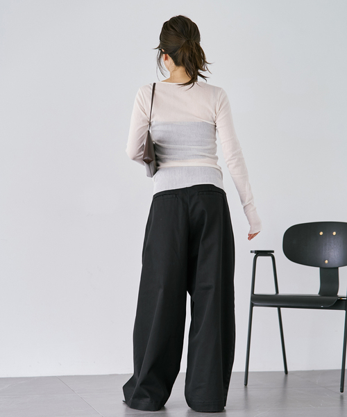plage(プラージュ)の「《追加》Mesh Sheer ロンT 6(Tシャツ/カットソー・レディース・ベージュ系その他/ホワイト・FREE)」の16枚目の写真
